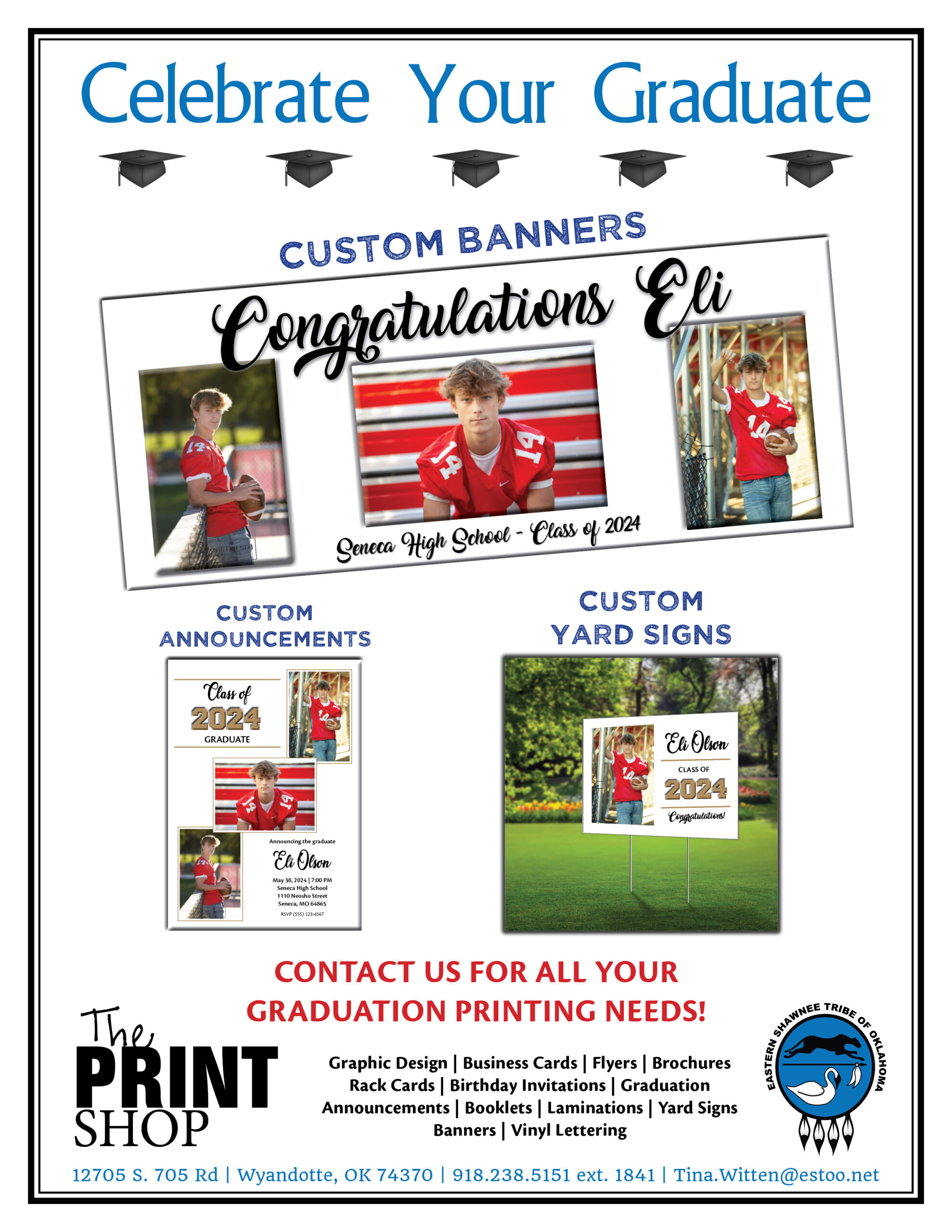 ESTOO Print Shop Graduation Signs and Invitations
