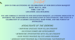 2nd Annual Education Banquet May 31, 2024